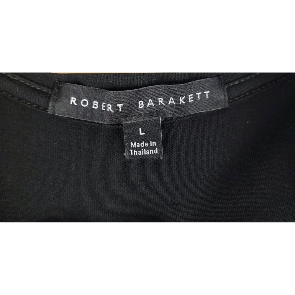 Robert Barakett Quarter Zip Pullover Long Sleeve Top Athleisure Black L - Picture 3 of 7